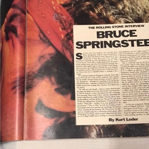 1984 Rolling Stone Bruce Springsteen Cover Story Magazine - Picture 2 of 4